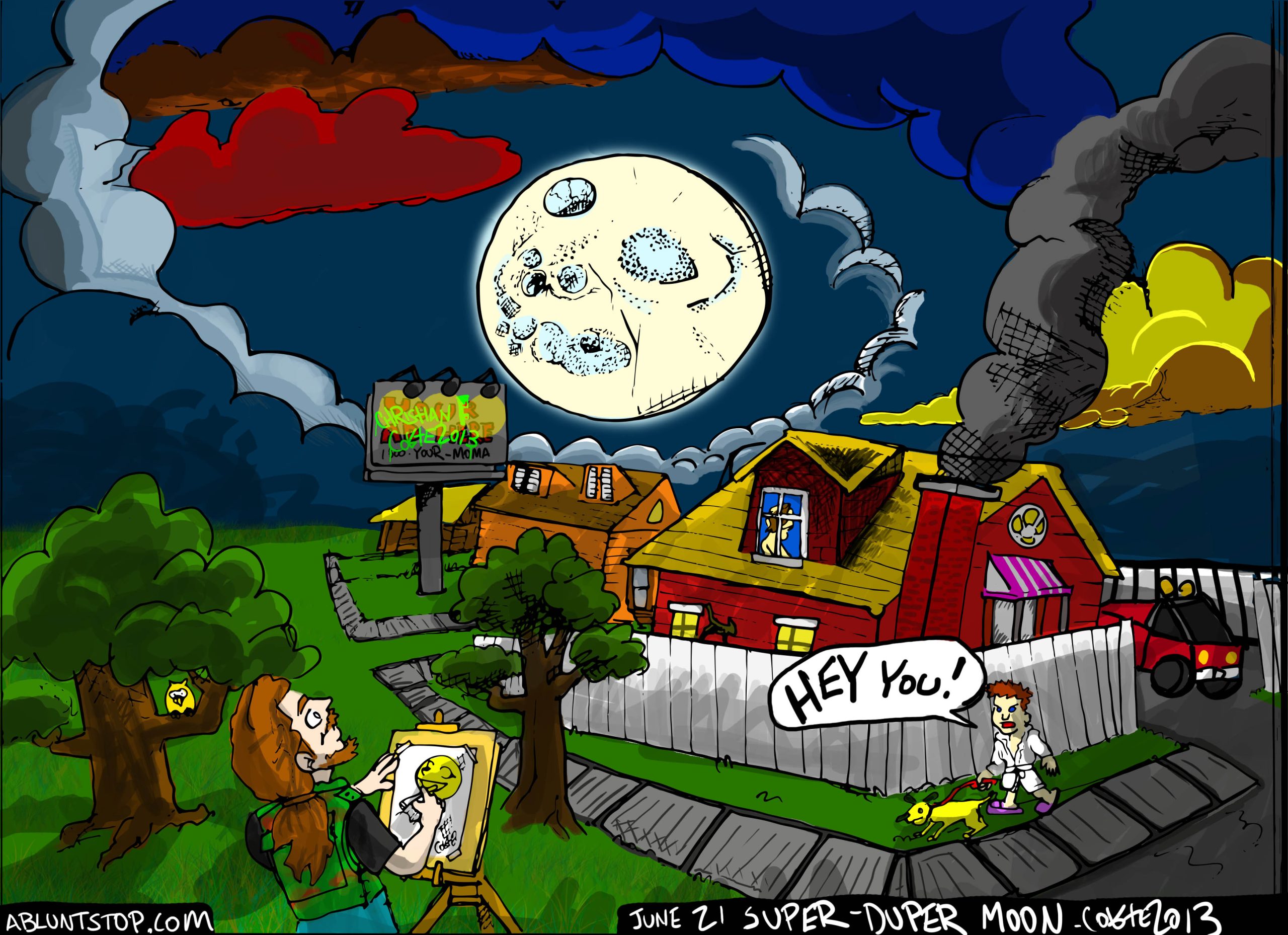 Faces of the moon (Super Moon 2013)